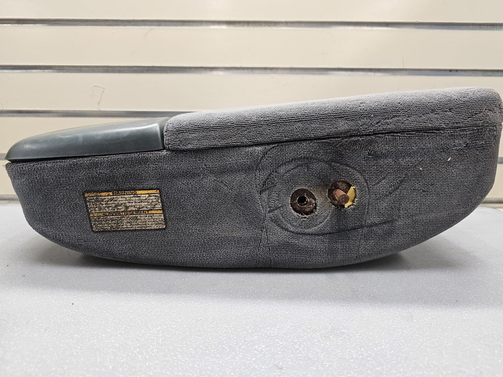 97-03 Ford F150 Center Console JUMP SEAT Cloth/Leather cup holder Green/Gray JS6