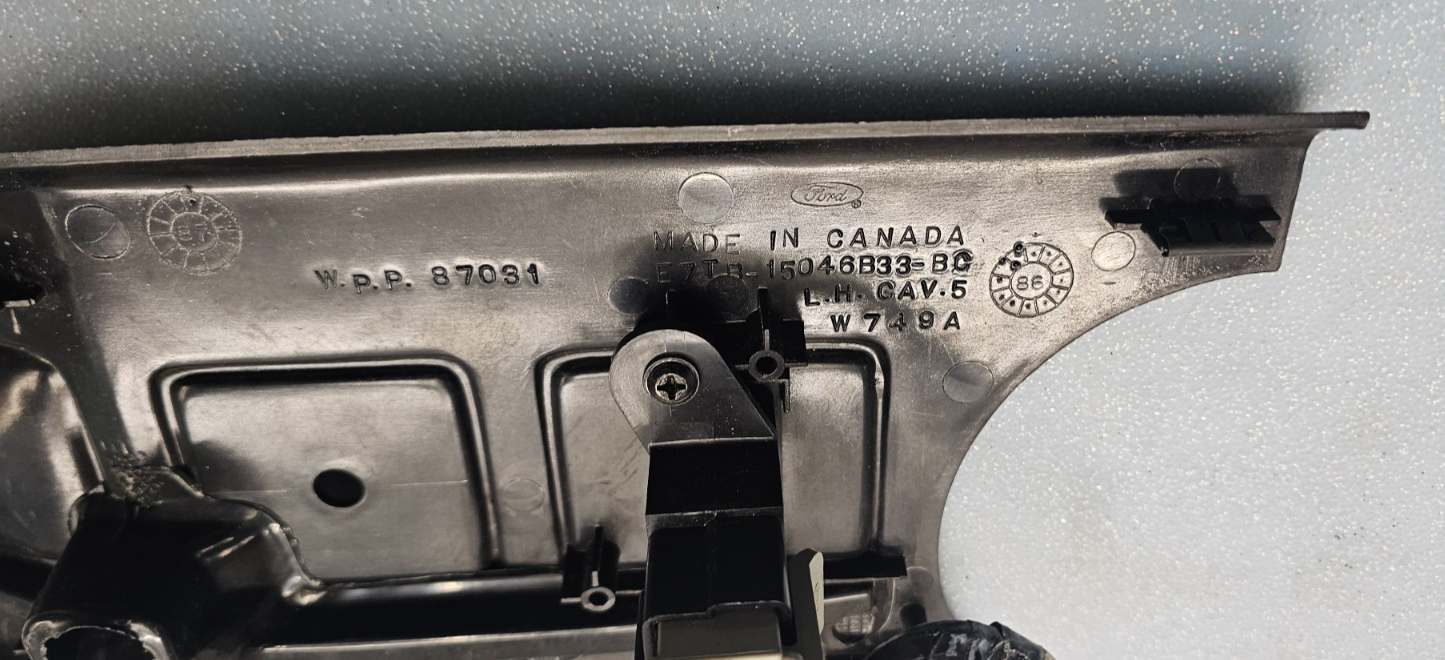 🔥1987-1991  F-150 F-250 Bronco Lower Left Dash Bezel BLACK