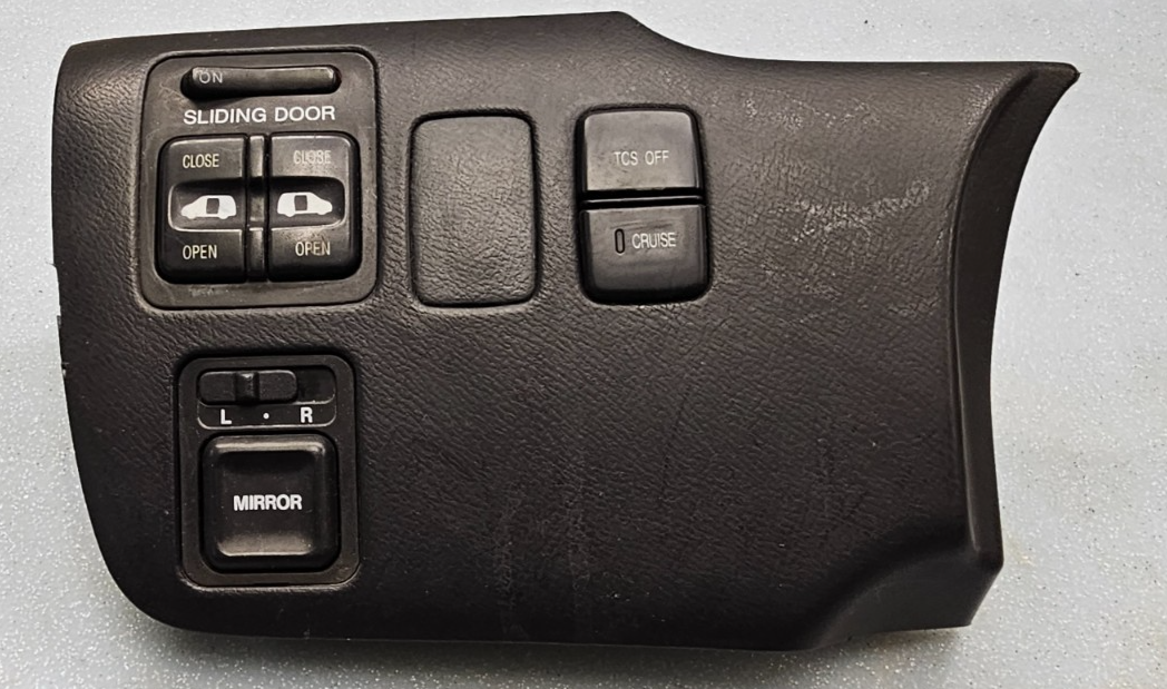 🔥99-04 HONDA ODYSSEY POWER MIRROR SLIDING DOOR SWITCH DASH PANEL BEZEL BLACK