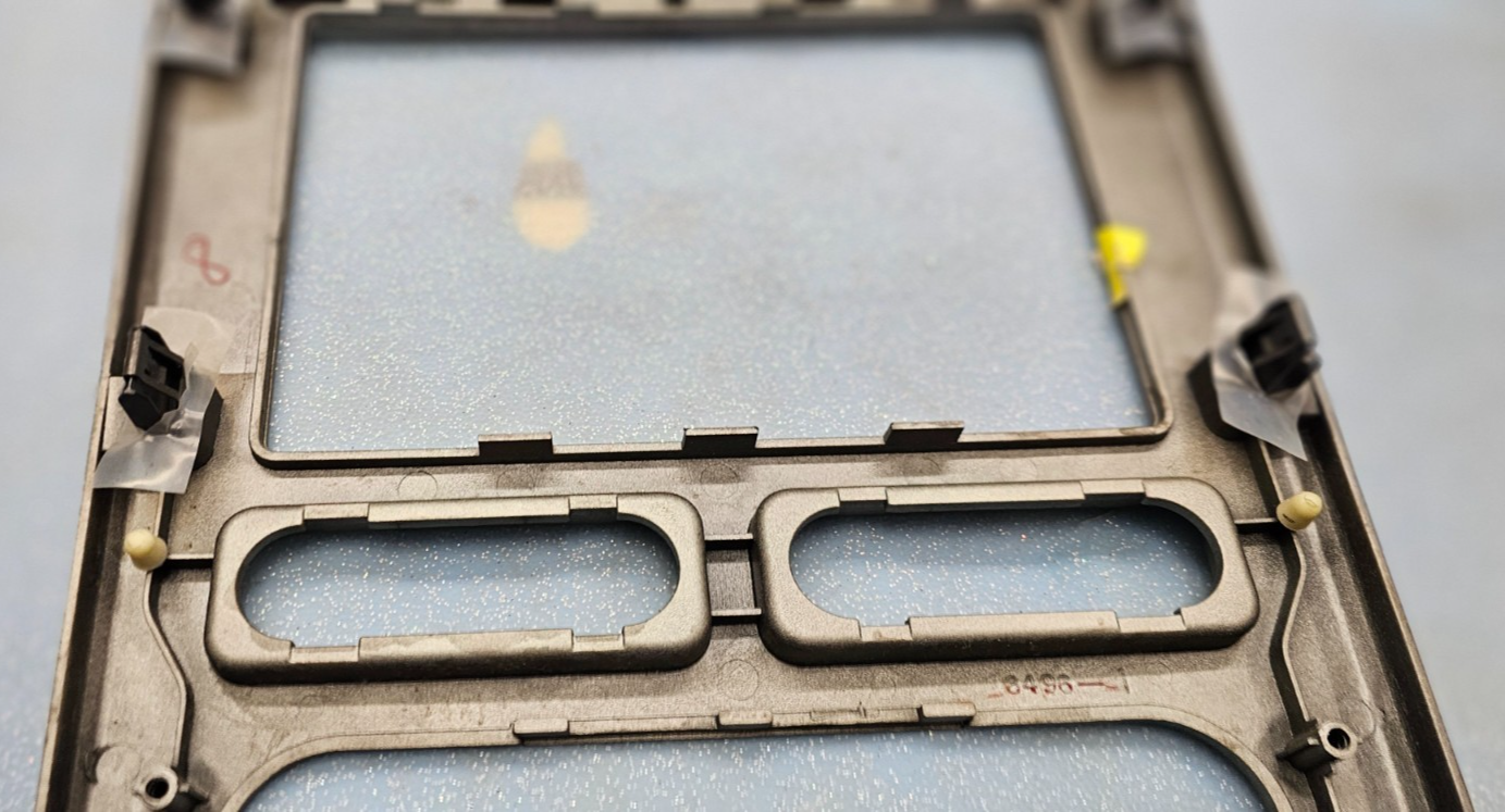 07-10 Lincoln MKX Front Center Dash Radio Climate Control Panel Bezel SILVER OEM