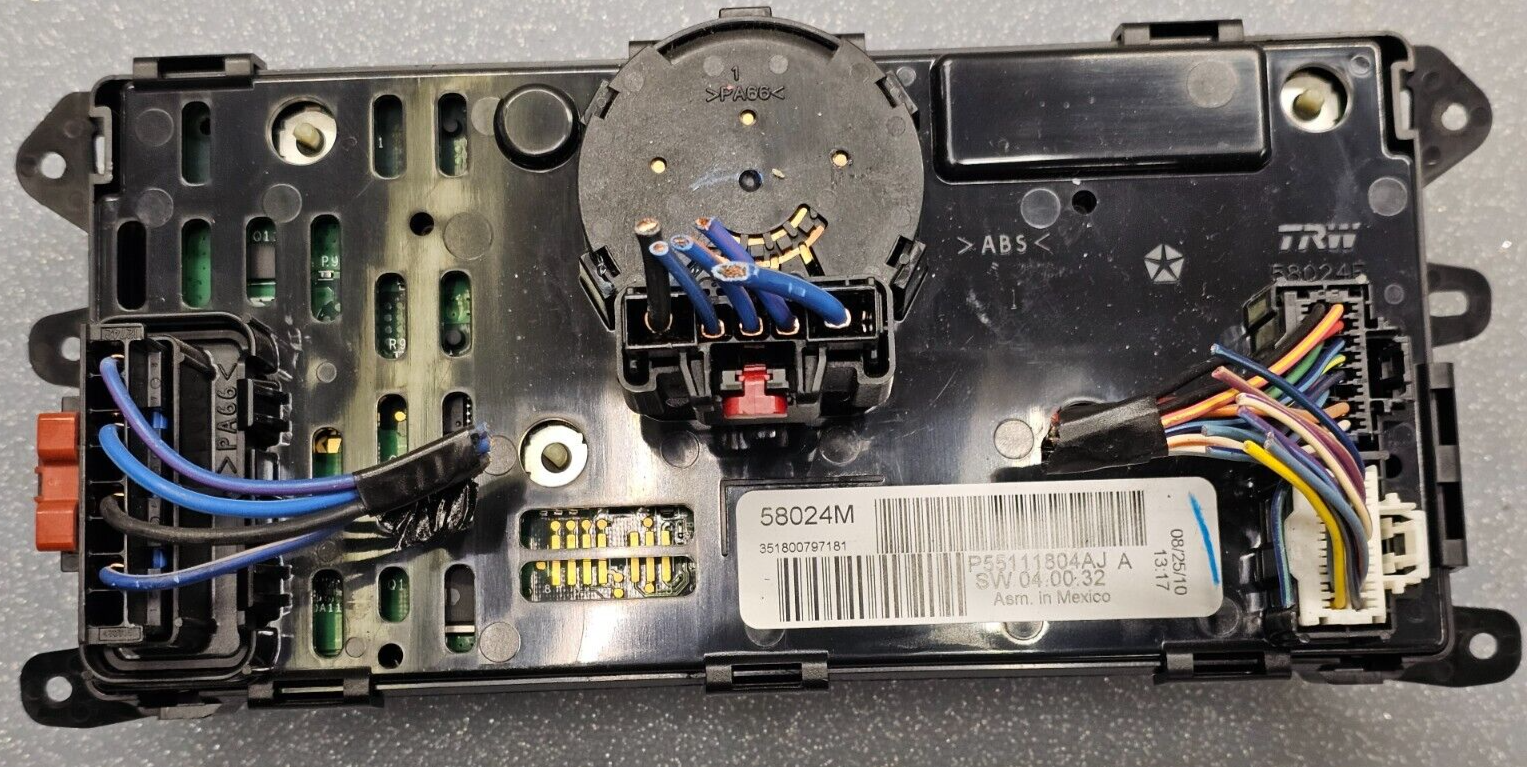 🔥08-10 Dodge Grand Caravan Town & Country Climate Control Rear A/C Heater Dash