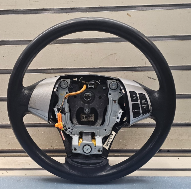 🔥07-09 Elantra Left Driver Steering Column Wheel Cruise Control Leather Black