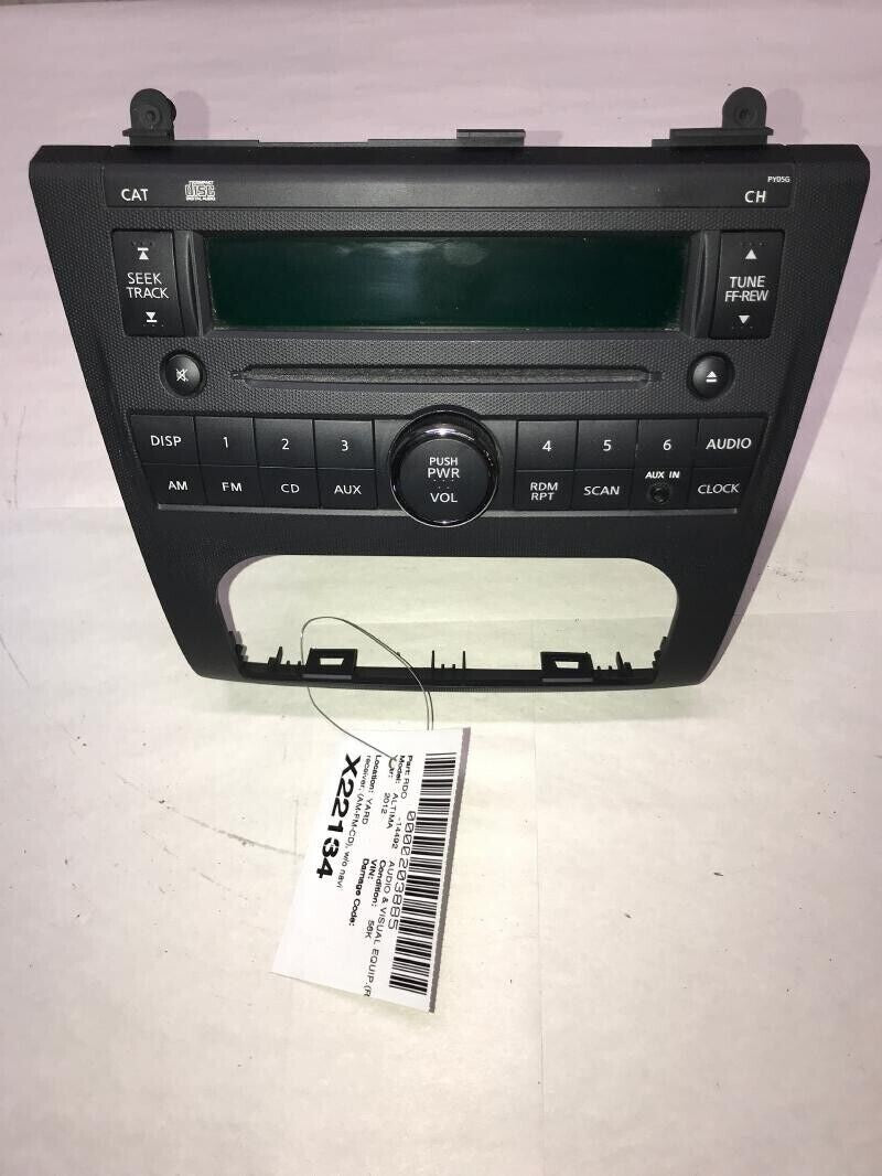 🔥10-12 Nissan Altima Am Fm Cd Player Radio Receiver w/o navigation system OEM