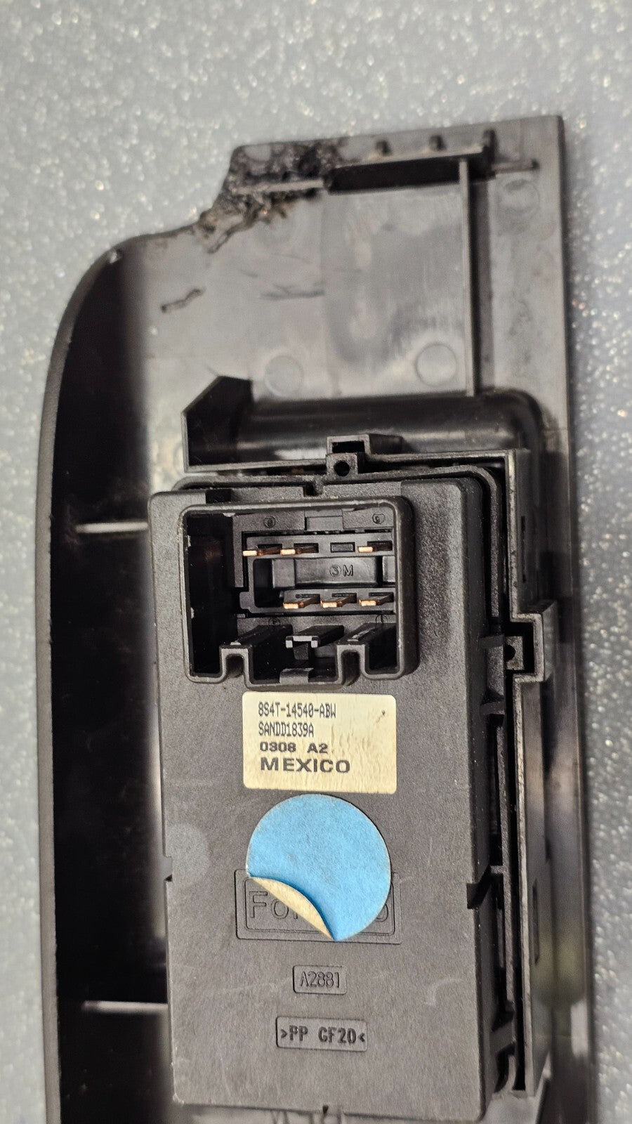 🔥08-12 Escape Focus Front Left Driver Door Power Window Switch Assembly Black