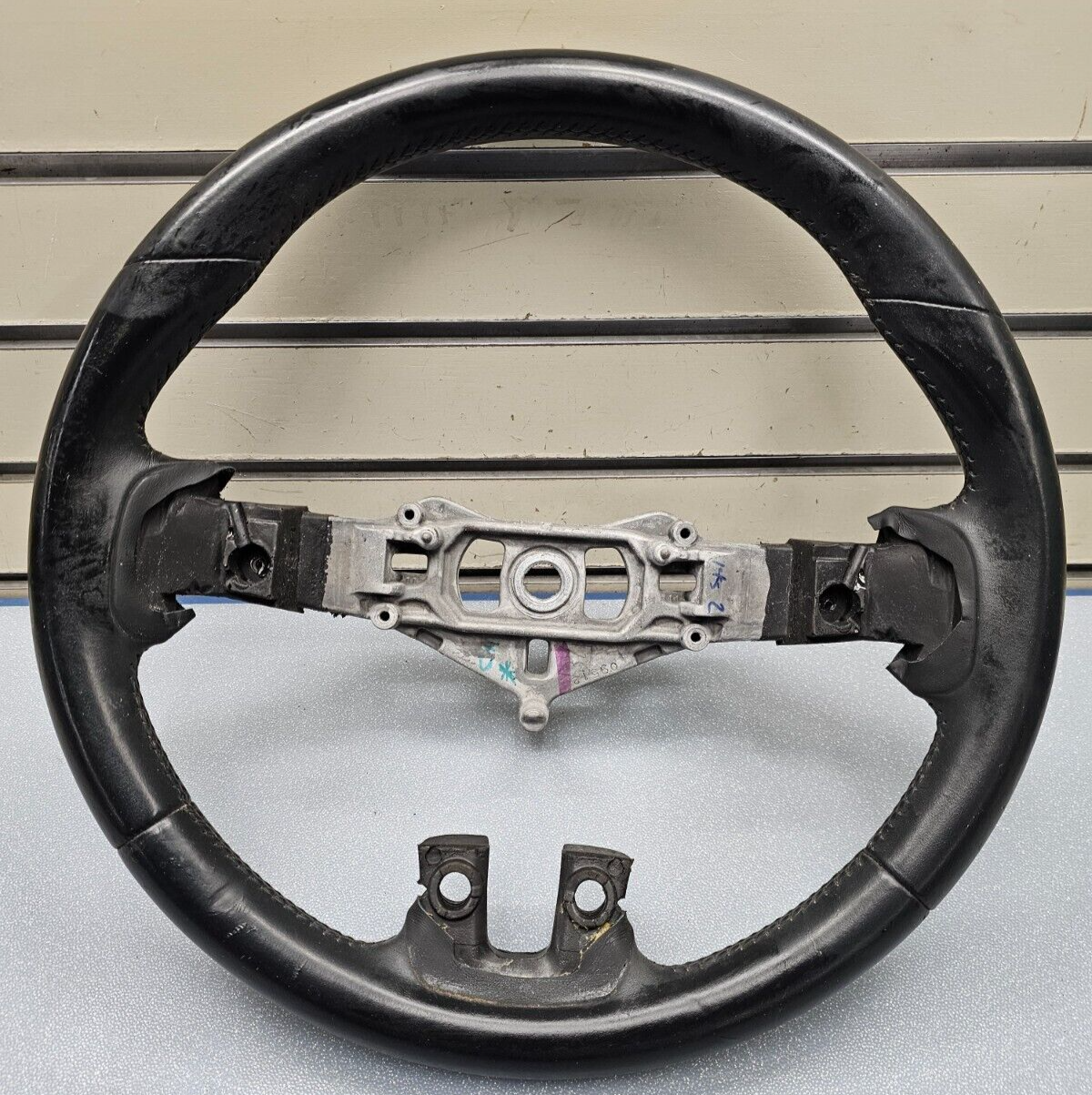 🔥11-14 Chrysler 300 Left Driver Steering Column Wheel Cover Leather Black Trim