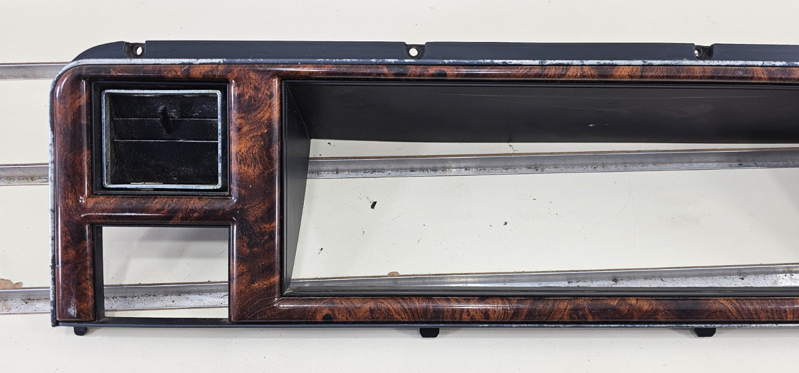 🔥91-93 Chrysler New Yorker Dash Instrument Cluster Speedometer Bezel Wood 