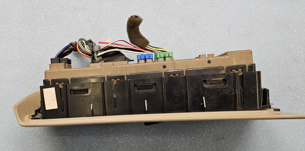 🔥00-02 Escalade Tahoe Yukon Right Passenger Power Window Switch Black/TAN