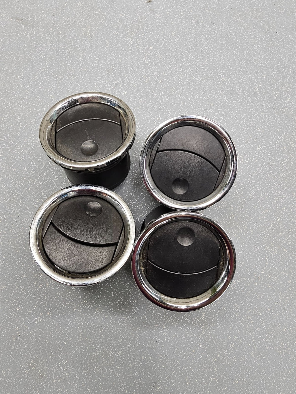 🔥04-08 Ford F-150 Dash A/C Air Vent Heater Temperature BLACK CHROME Set: 4 VT67