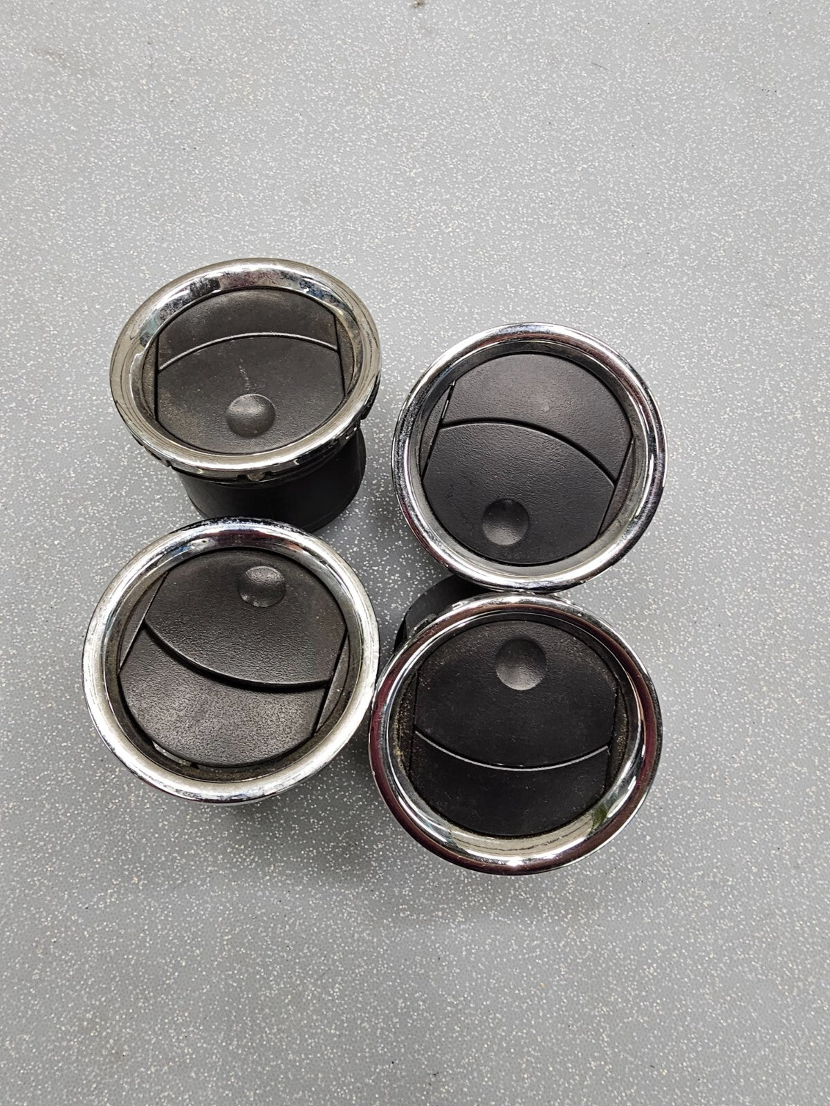 🔥04-08 Ford F-150 Dash A/C Air Vent Heater Temperature BLACK CHROME Set: 4 VT67