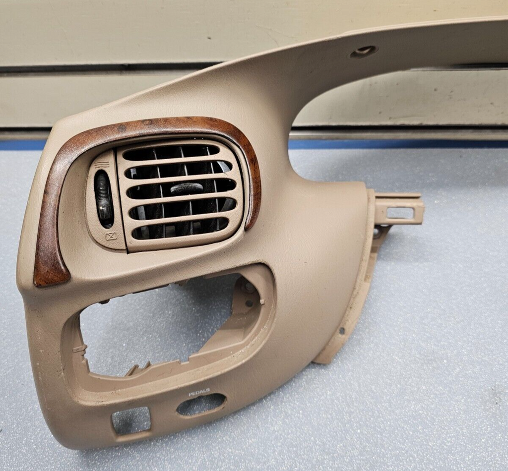 🔥97-03 Ford F150 Dash Speedometer Instrument CLUSTER Bezel Trim Panel TAN C13