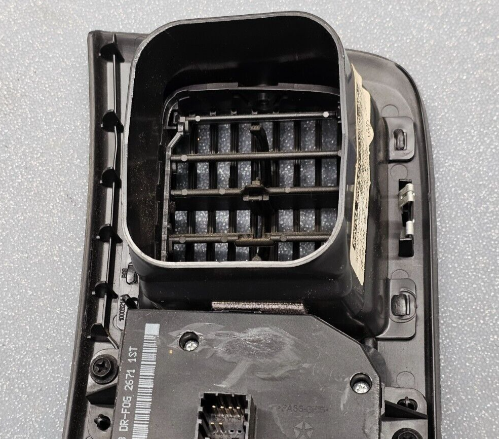 02-05 Dodge RAM Dash Front Left Driver Headlight Switch Bezel Air Vent BLACK VT7