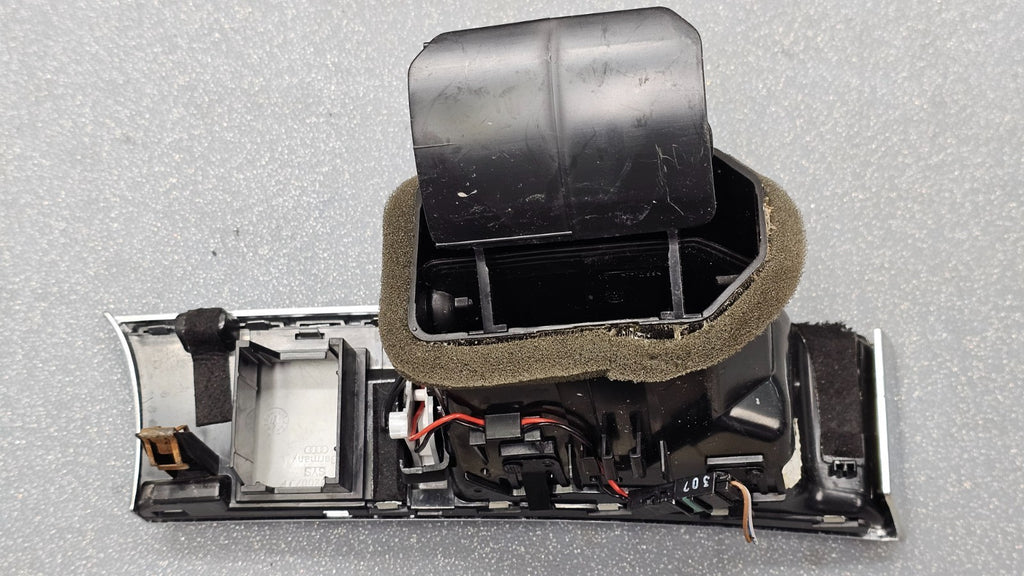 🔥07-11 Audi A6 S6 Dash Left Driver Master AC A/C Heater Air Vent Panel Black