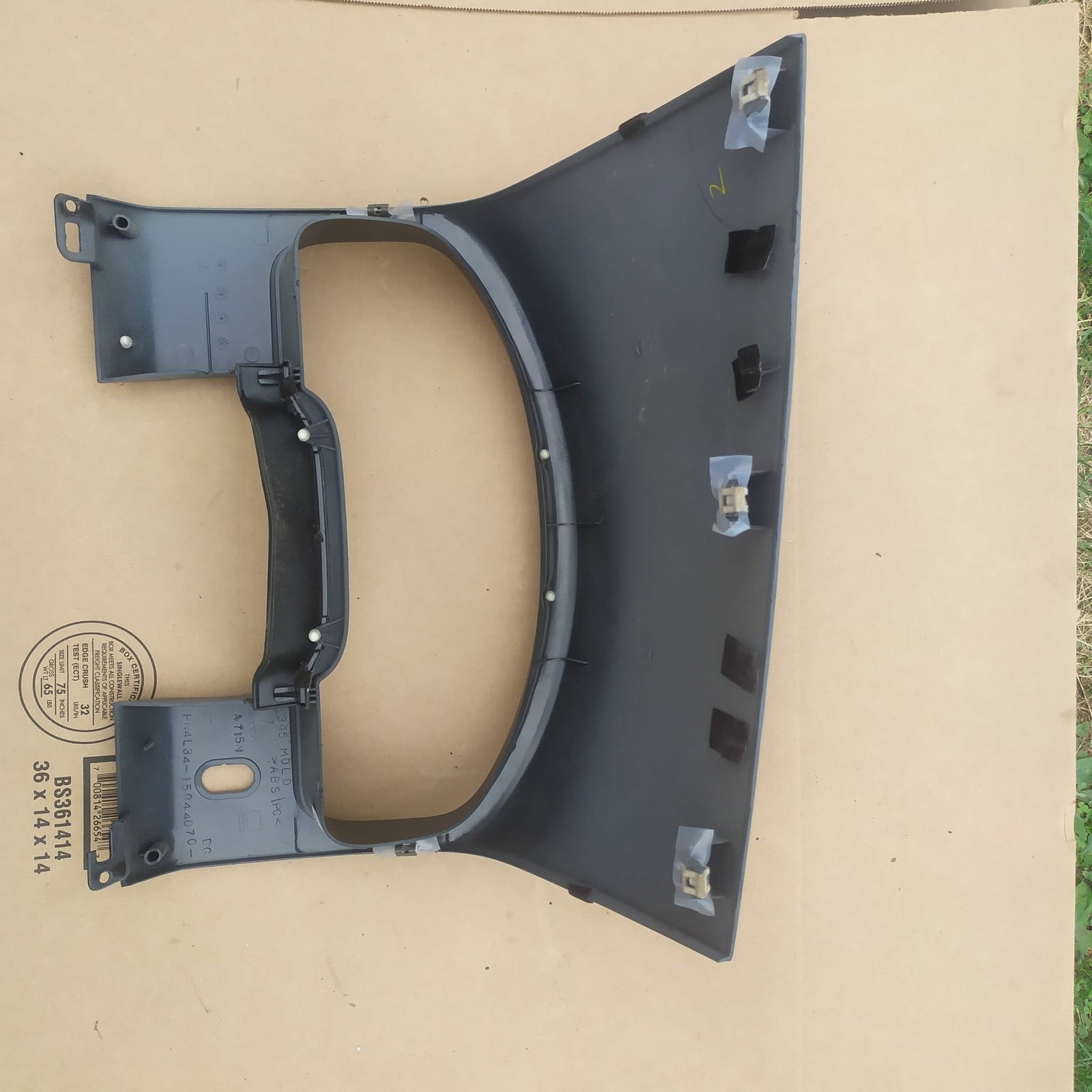 04-08Ford F-150 Dash Instrument CLUSTER Bezel Speedo Gauge Trim w/Switch GRAYC14