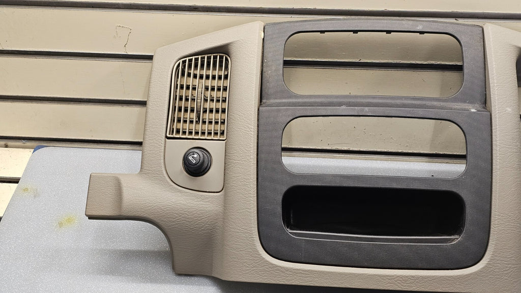 🔥02-05 Dodge RAM Dash RADIO Audio Stereo Bezel Climate Trim Panel Tan/Black B10