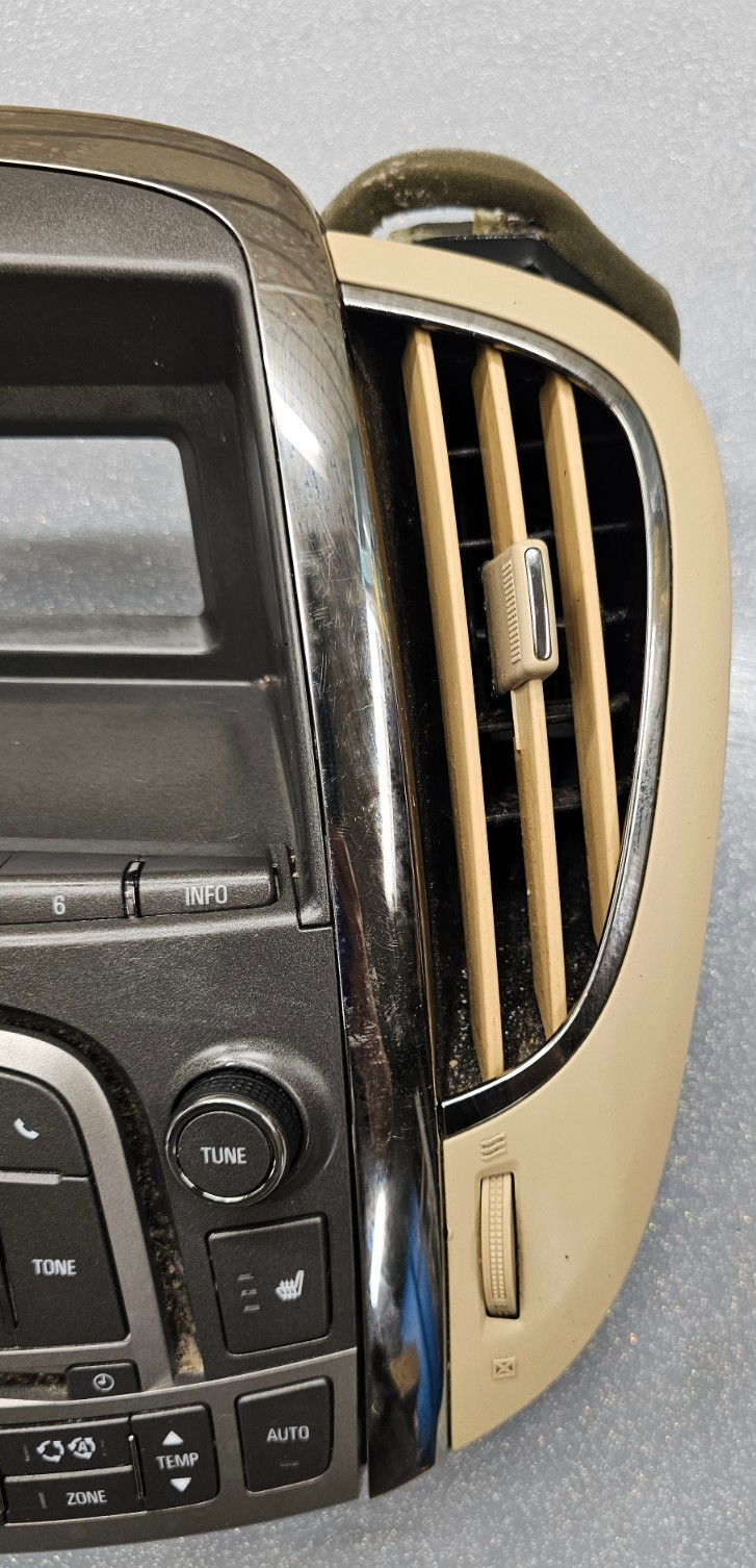 🔥10-12 ALLURE LACROSSE DASH FM RADIO STEREO DISPLAY BEZEL CLIMATE CONTROL TAN