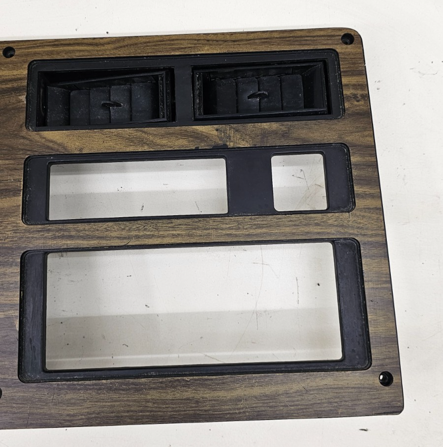 🔥87-96 Dodge Dakota OEM INSTRUMENT CLUSTER DASH SPEEDOMETER TRIM BEZEL WOOD C29