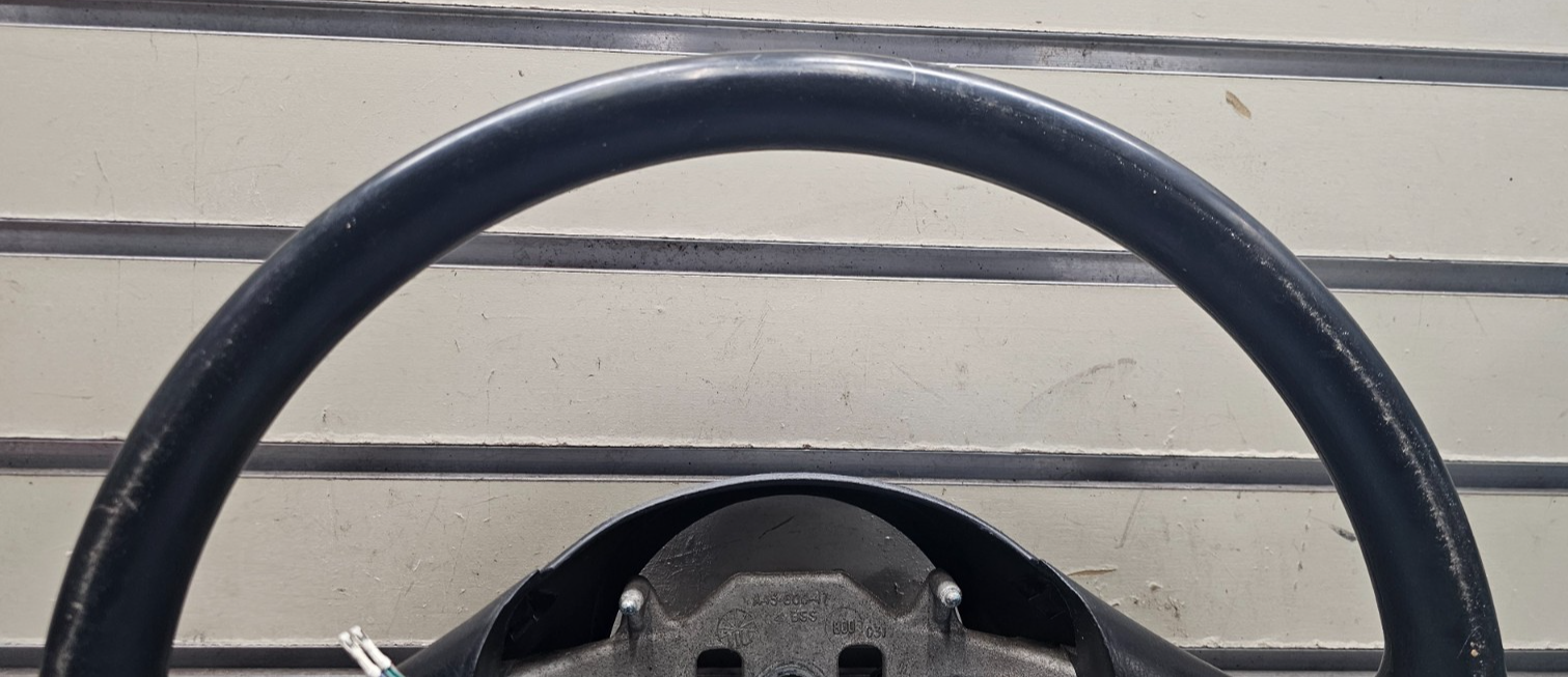 🔥97-03 Ford F150 F250 Expedition Leather Steering Wheel Cruise Cover Black OEM