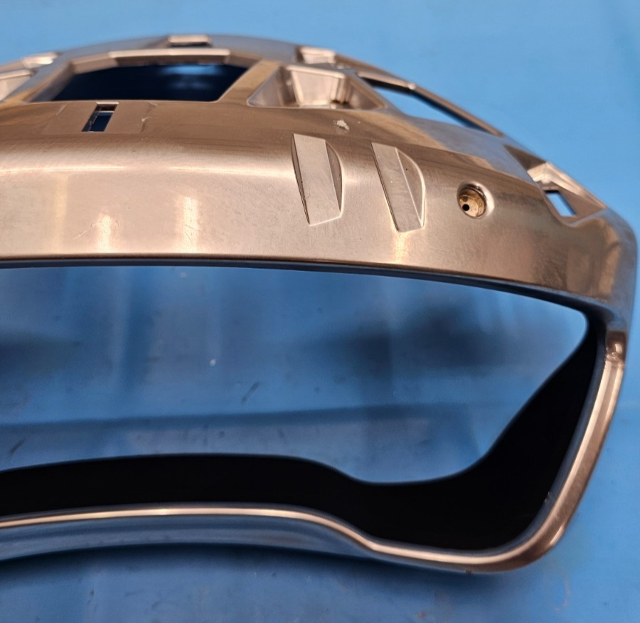 🔥13-16 CADILLAC SRX DASH INSTRUMENT CLUSTER SPEEDOMETER BEZEL TRIM PANEL SILVER