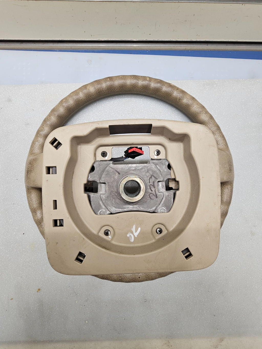 🔥2004-2008 Ford F-150 F150 Tan Leather Wrapped Steering Wheel OEM TAN