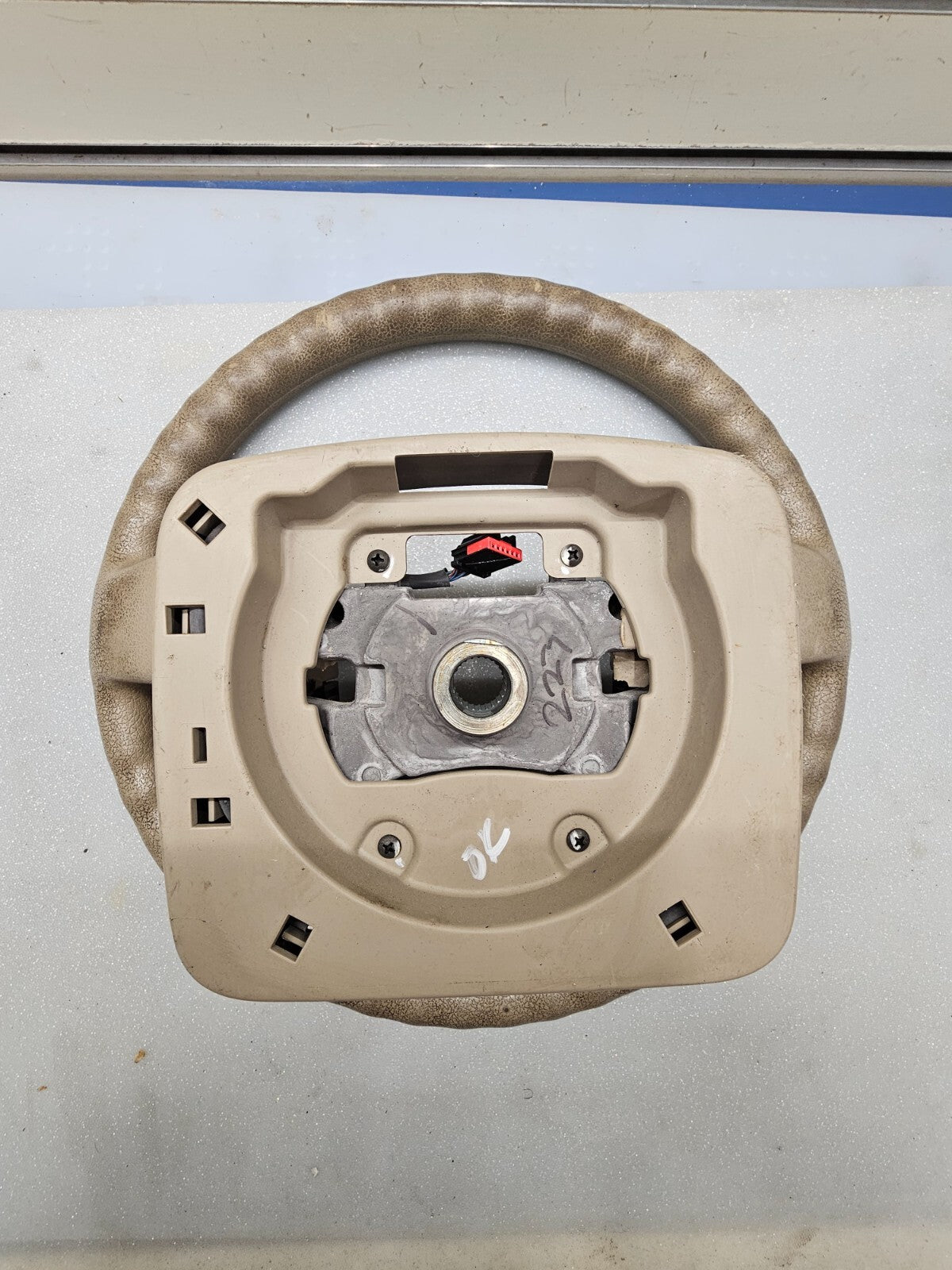 🔥2004-2008 Ford F-150 F150 Tan Leather Wrapped Steering Wheel OEM TAN