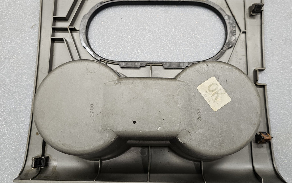 🔥04-08 Ford F150 Center Floor Console Shifter Shift Bezel Cup Holder Gray OEM