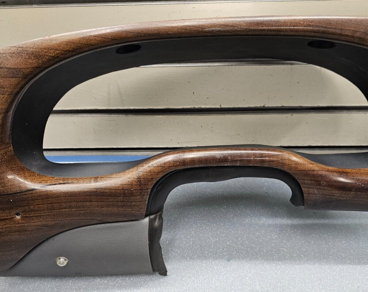 99-02 Ford E150 Econoline Van Dash Instrument Cluster Speedo Gauges Bezel Wood