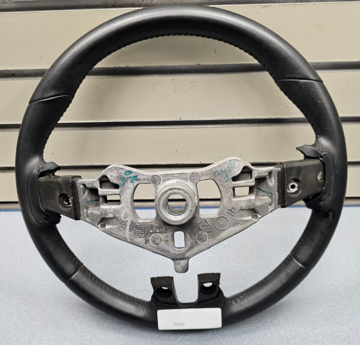 🔥11-14 Chrysler 300 Left Driver Steering Column Wheel Cover Leather Black Trim