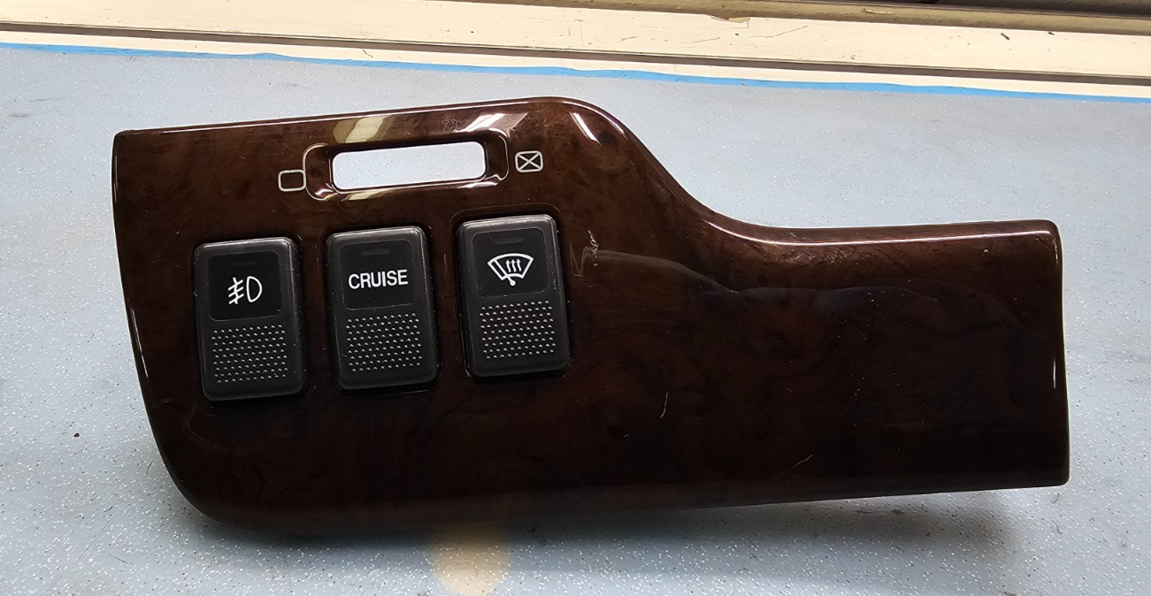 🔥03-04 Subaru Baja 00-04 Legacy Outback Control Switch Dash Trim WOODEN