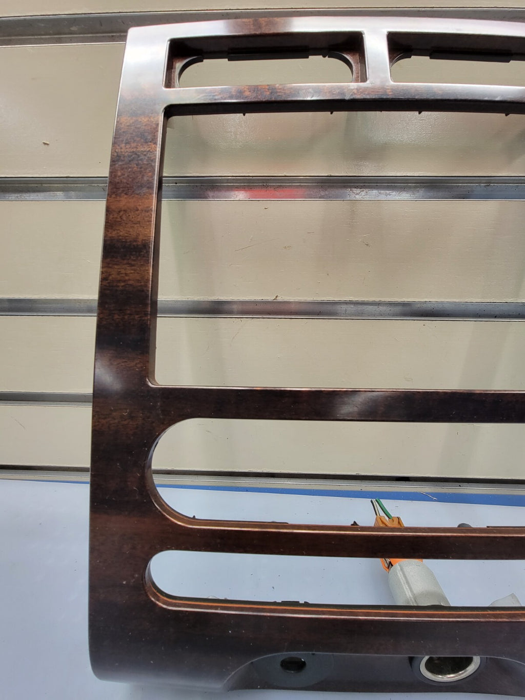 🔥2007-2014 Ford Expedition Radio Dash Bezel Trim Climate Control Woodgrain OEM