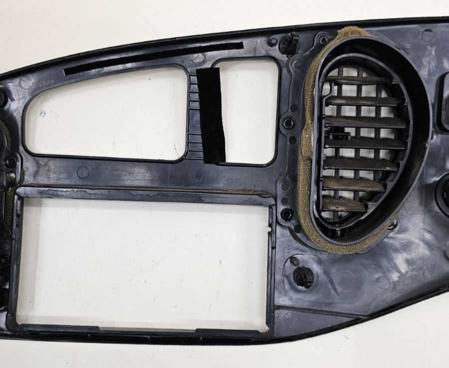 🔥97-03 Ford E-150 Econoline Dash Instrument Cluster Bezel Climate Radio Black