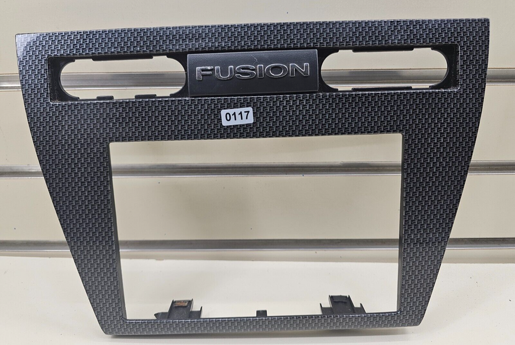 06-09 Fusion Milan Center Dash Trim Panel AM FM Radio Stereo Bezel CARBON BLACK