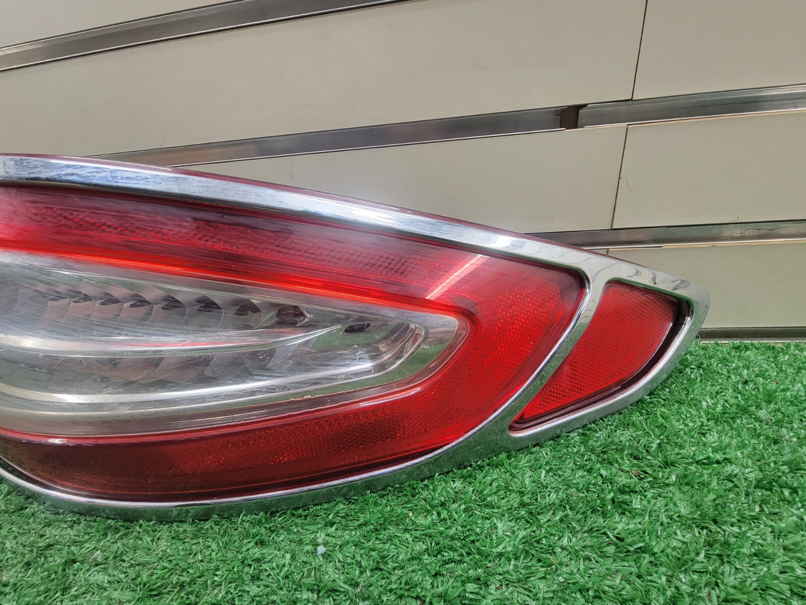 🔥2013-2016 Ford Fusion LEFT DRIVER  LED Tail Light Assembly Lamp Chrome OEM