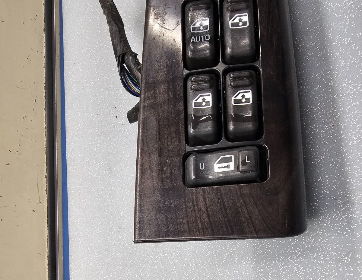 🔥99-02 Silverado SIERRA 4 Door Left DRIVER Master Power Window Switch Wood WS4