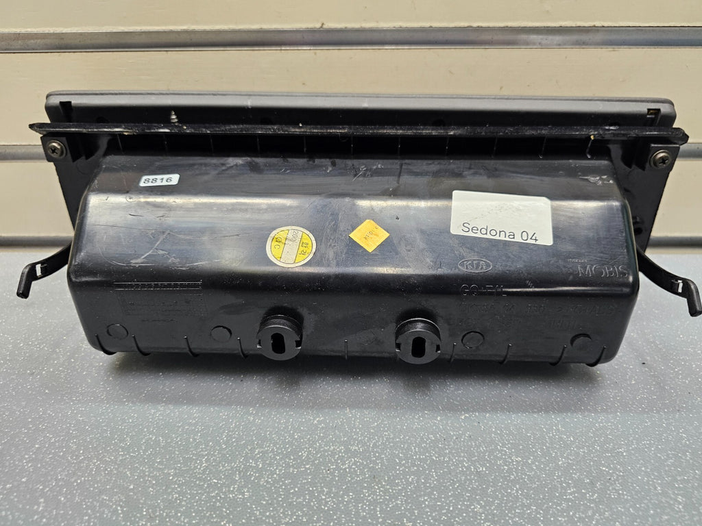 🔥04-05 Kia Sedona Dash Upper Glove Box Storage Compartment Assembly Black OEM