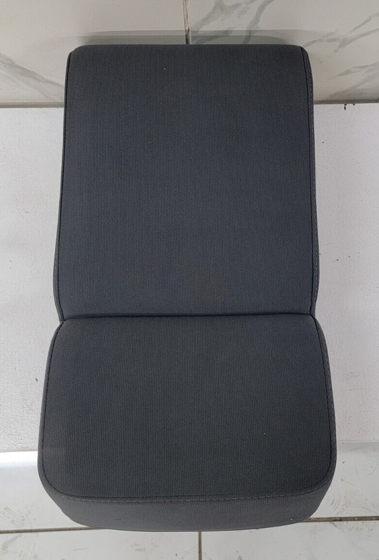 04-08 Ford F-150 Jump Seat Center Console Armrest Cup Holder Cloth Dark Gray JS1