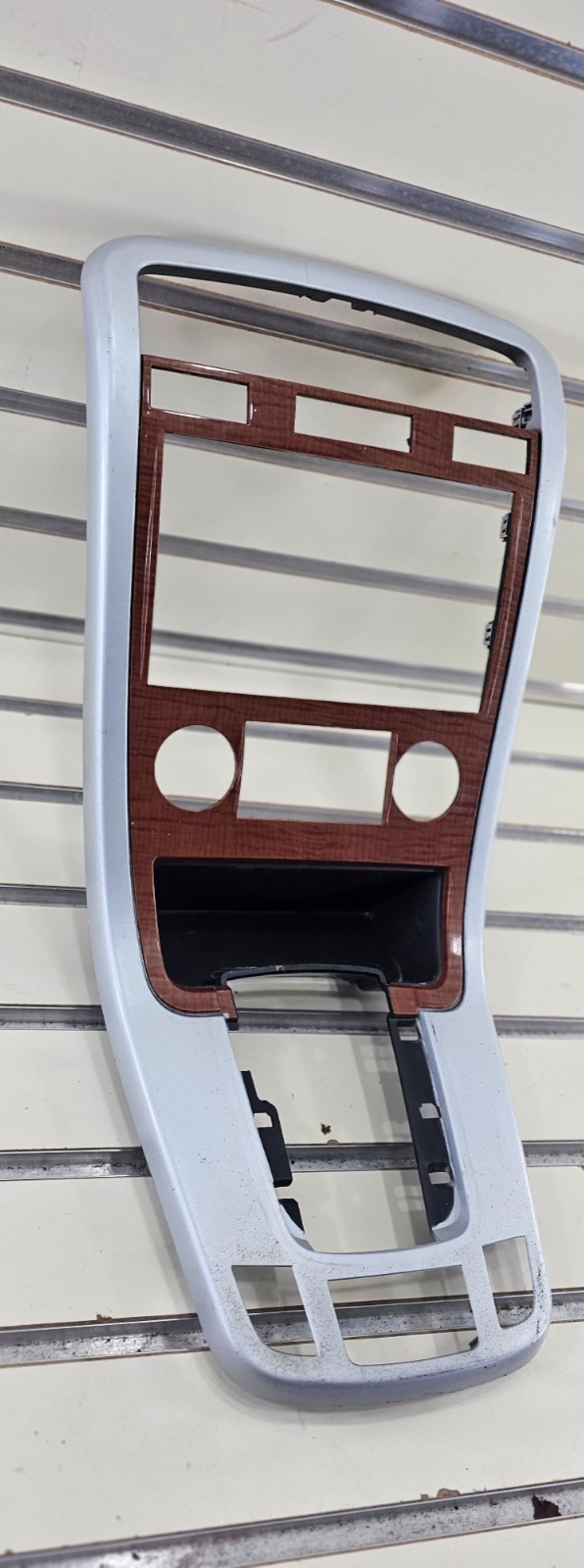 🔥07-09 Equinox Center Dash Radio Climate Surround Bezel Trim SILVER/WOOD B43