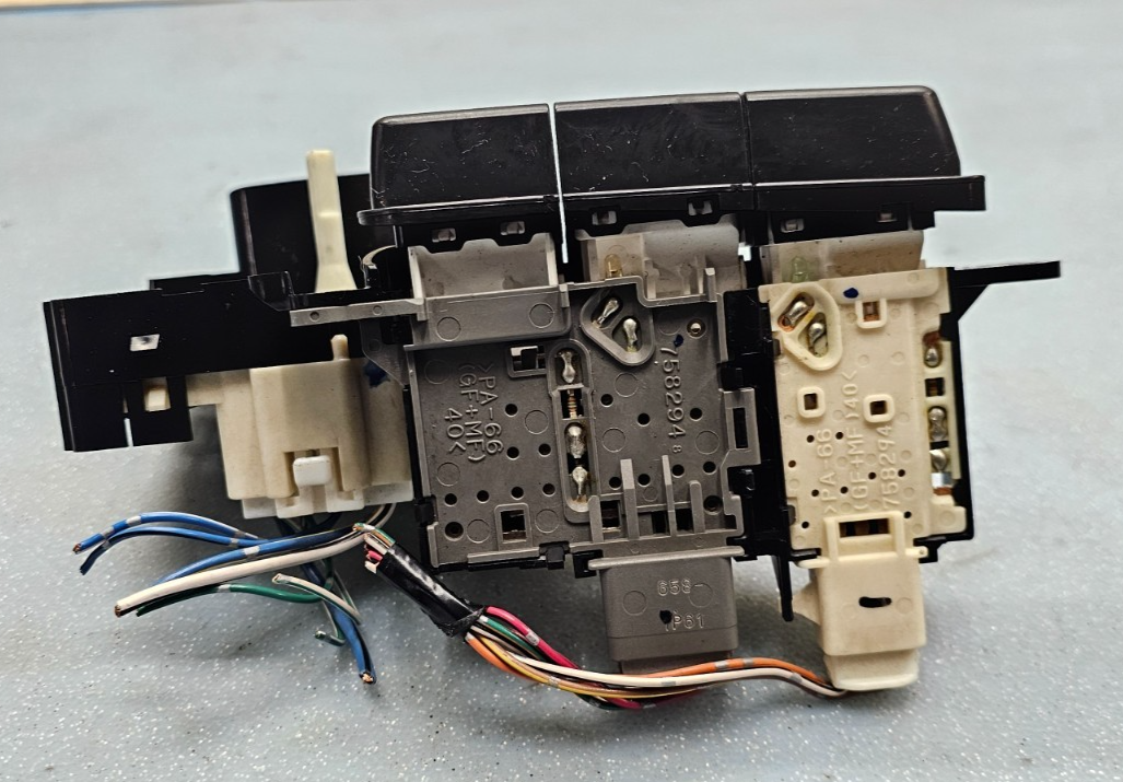 🔥1999-2005 Toyota Yaris Rear Window Heater Hazard Warning Switch OEM BLACK