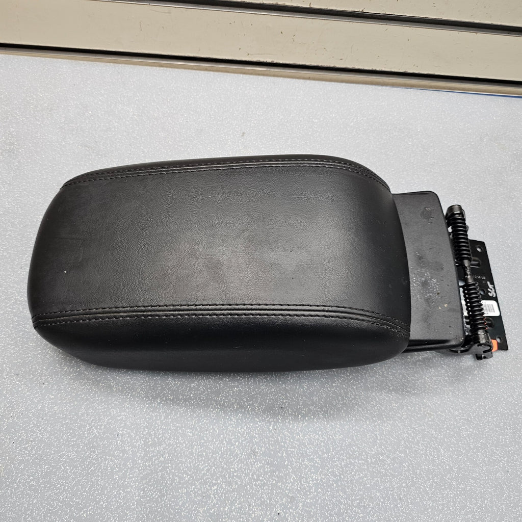 🔥13-16 DODGE DART CENTER CONSOLE ARM REST LID LEATHER BLACK TOP PAD COVER BLACK