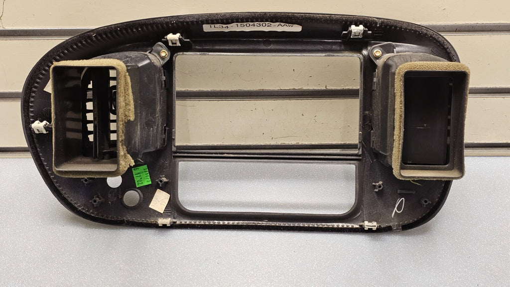 🔥97-03 Ford F150 Center Dash AM FM Radio Climate Trim Stereo BEZEL Panel DK Tan