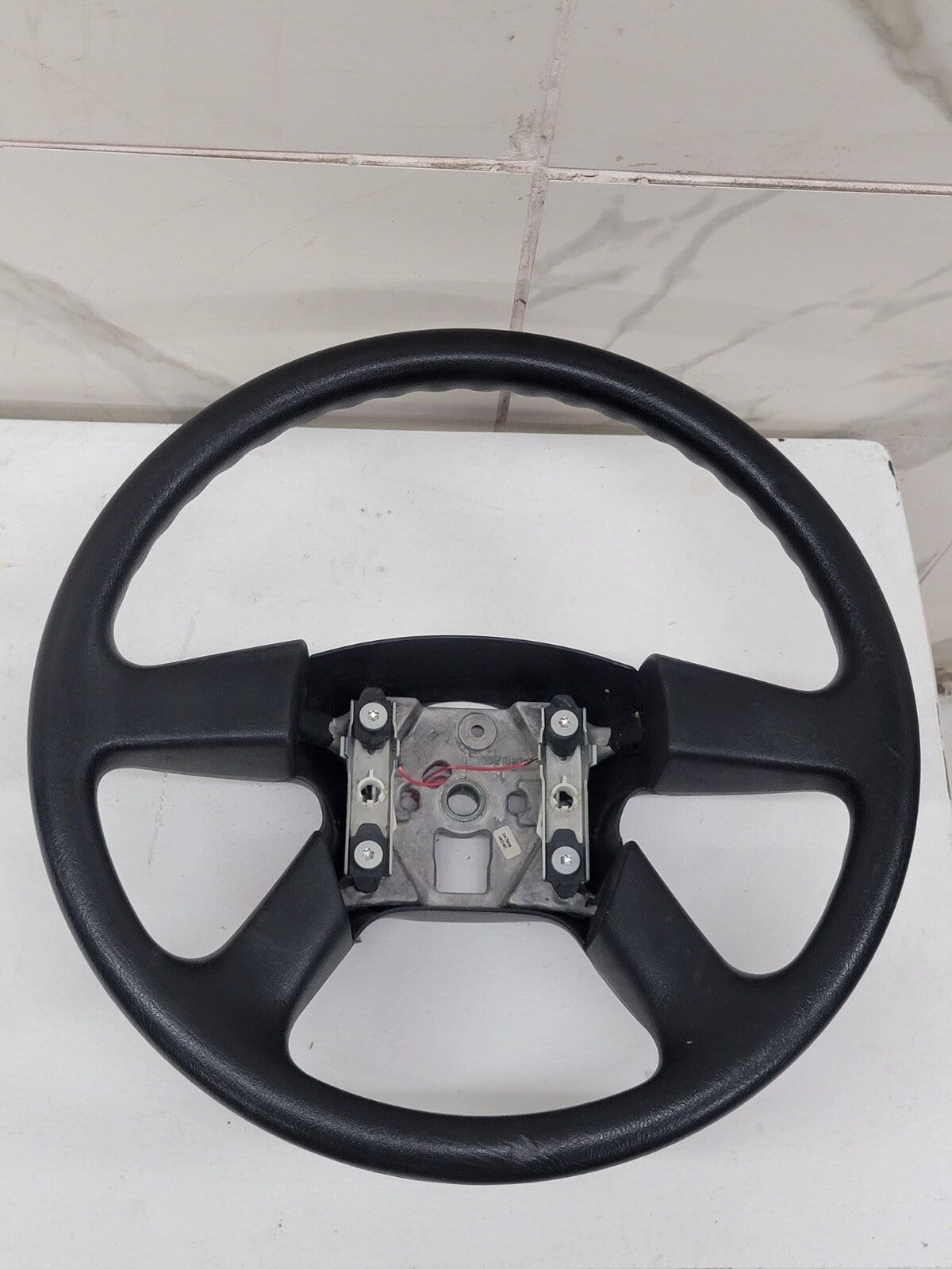 🔥03-06 SILVERADO SIERRA YUKON TAHOE SUBURBAN STEERING WHEEL LEATHER BLACK