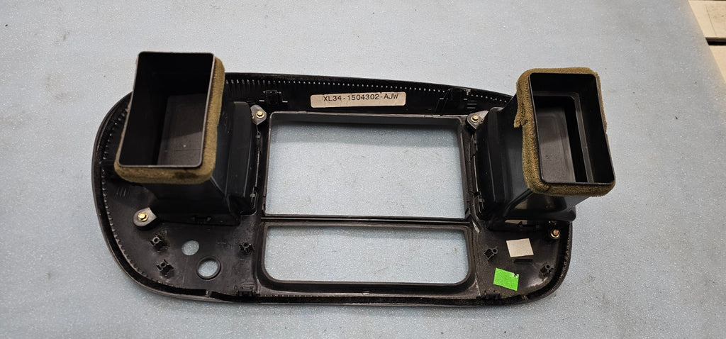 🔥97-03 Ford F150 Dash FM Radio Climate Trim Stereo BEZEL Panel DK GRAY B1