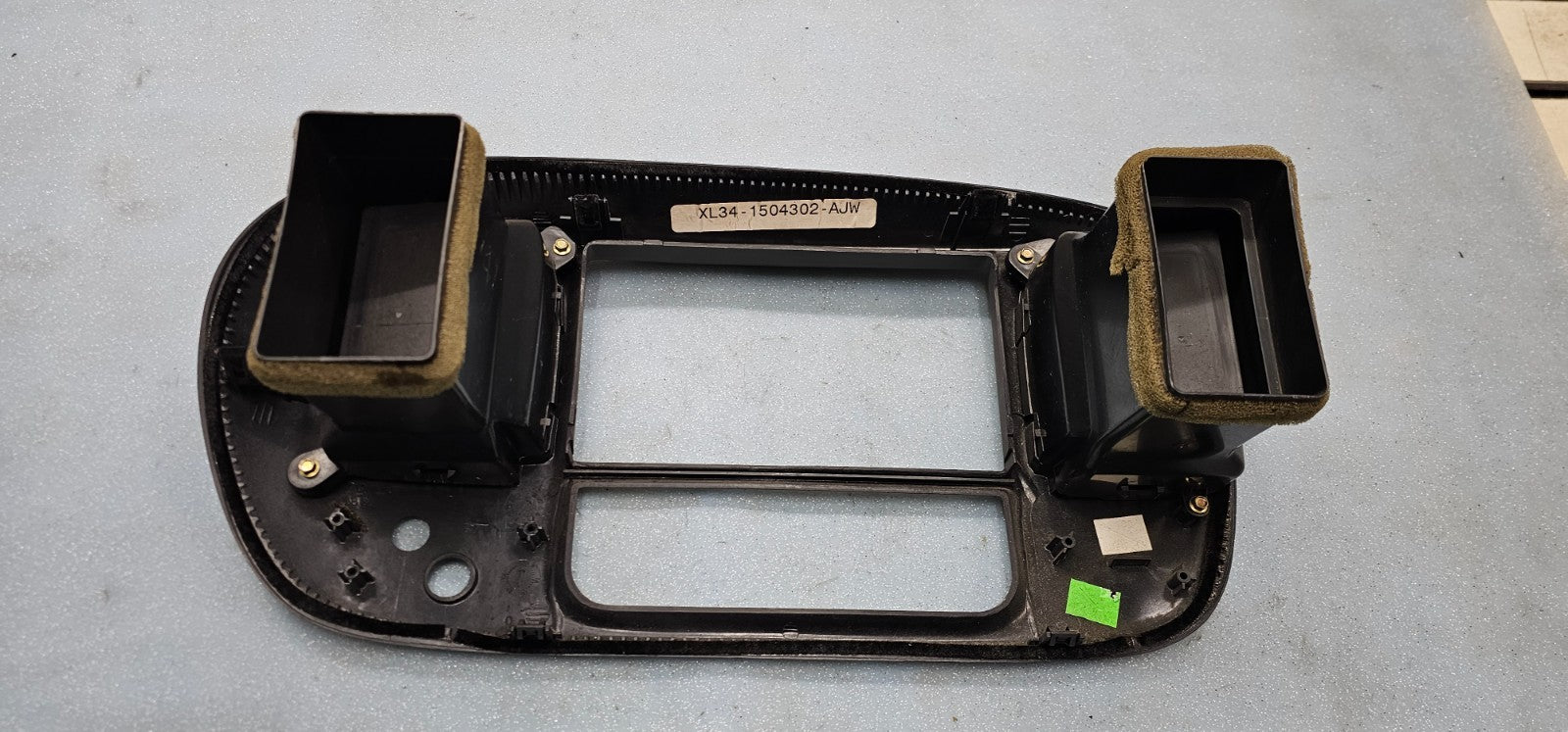 🔥97-03 Ford F150 Dash FM Radio Climate Trim Stereo BEZEL Panel DK GRAY B1