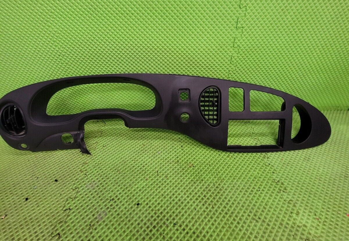 🔥97-03 Ford E-150 Econoline Dash Gauge Cluster Bezel Climate Radio Trim Black