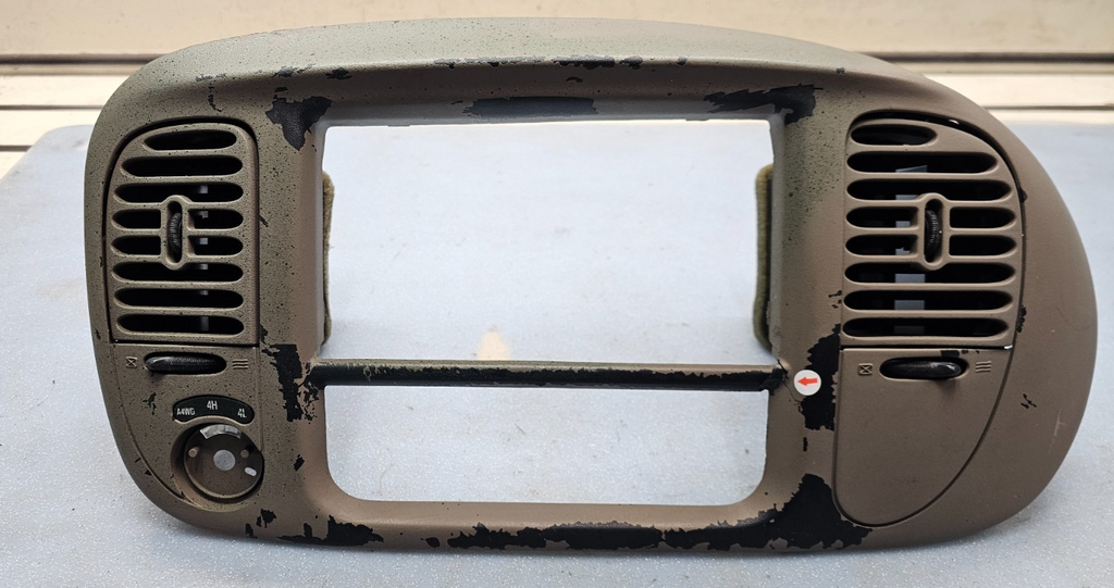 🔥97-03 FordF-150 Dash Radio Stereo Climate BEZEL Trim Panel Line TAN B1