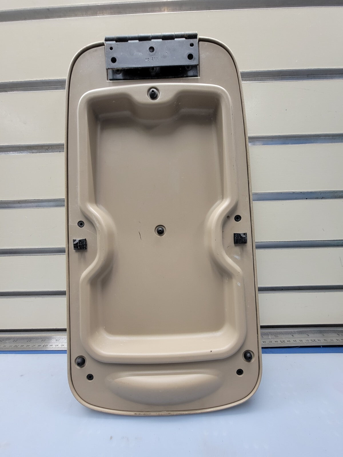 🔥99-07 Ford Excursion F250 F350 Front Center Console Lid TAN OEM