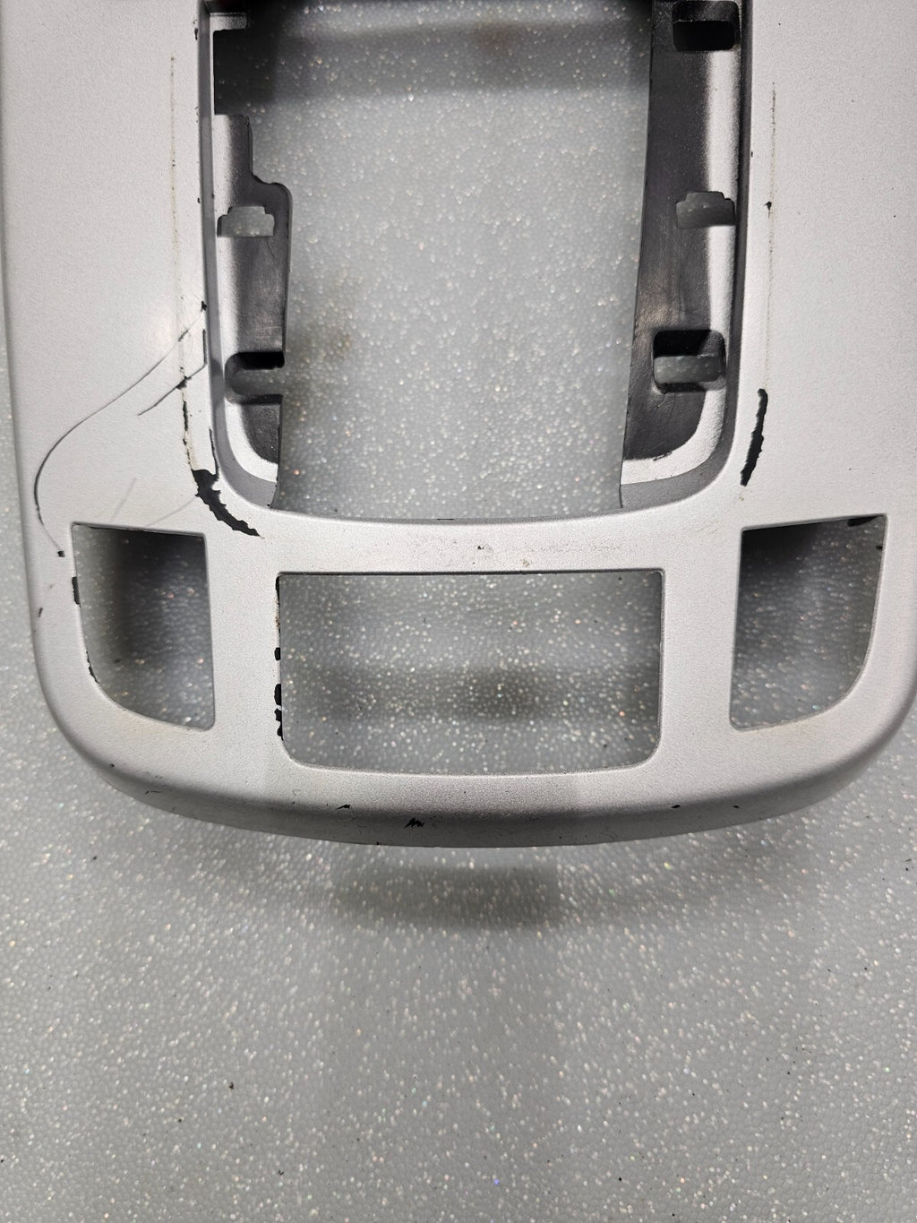 07-09 Equinox Center Dash Radio Climate Stereo Bezel Trim Panel SILVER/WOOD B43