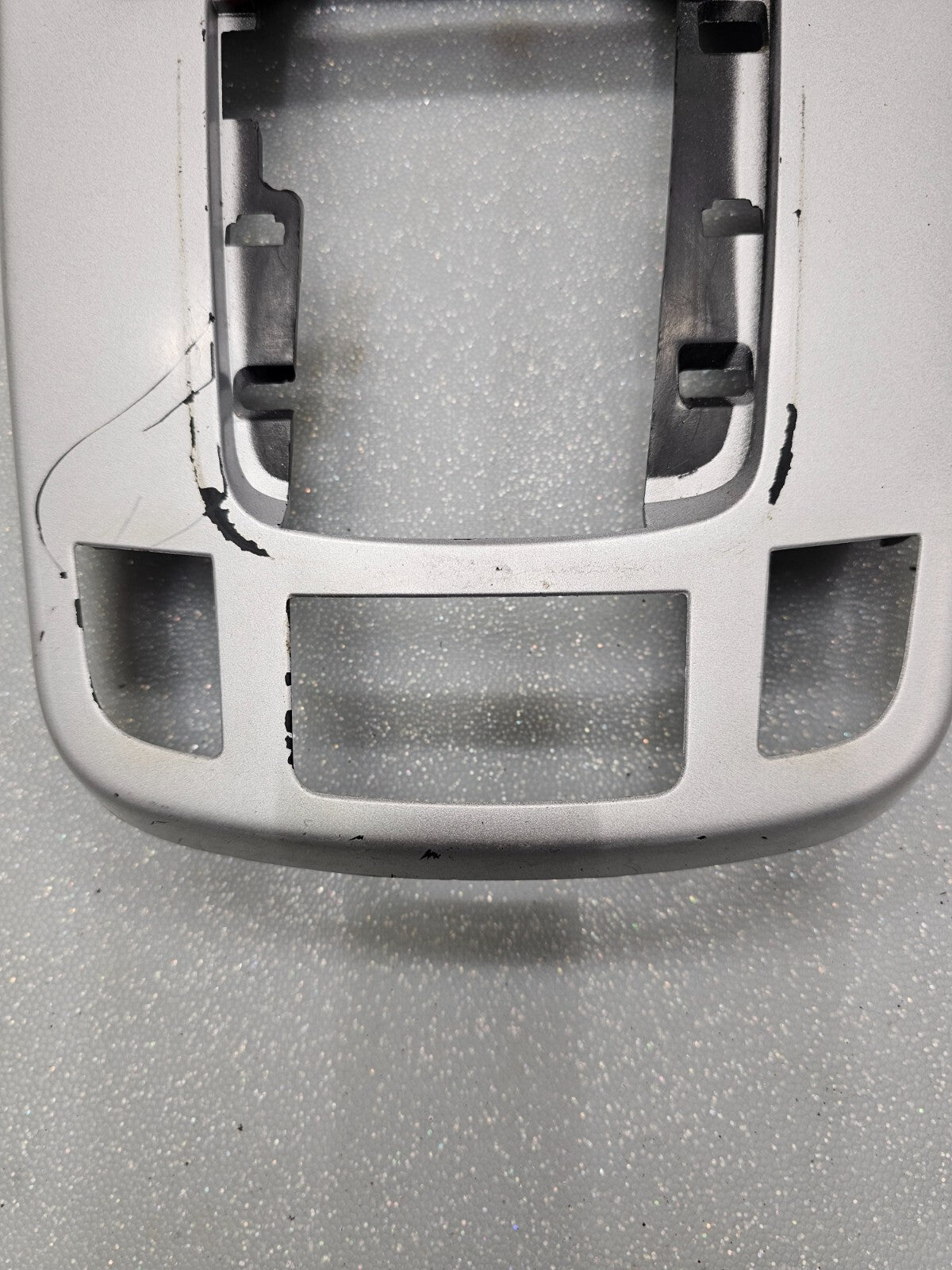 07-09 Equinox Center Dash Radio Climate Stereo Bezel Trim Panel SILVER/WOOD B43