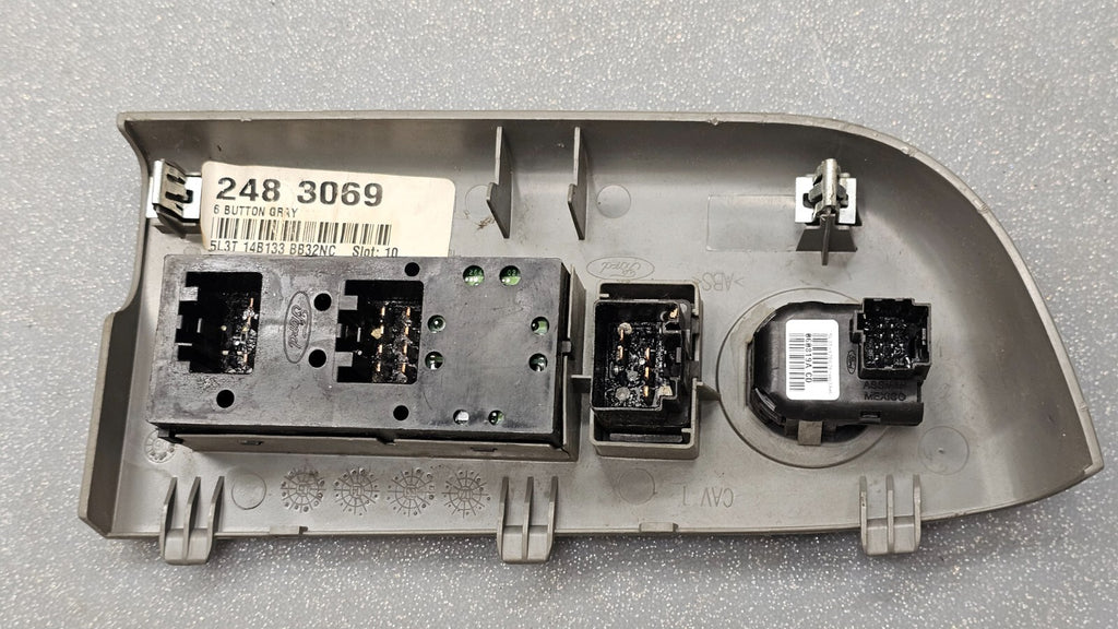 🔥04-08 Ford F150 Left Driver Master Door Window Power Switch Control Gray WS24