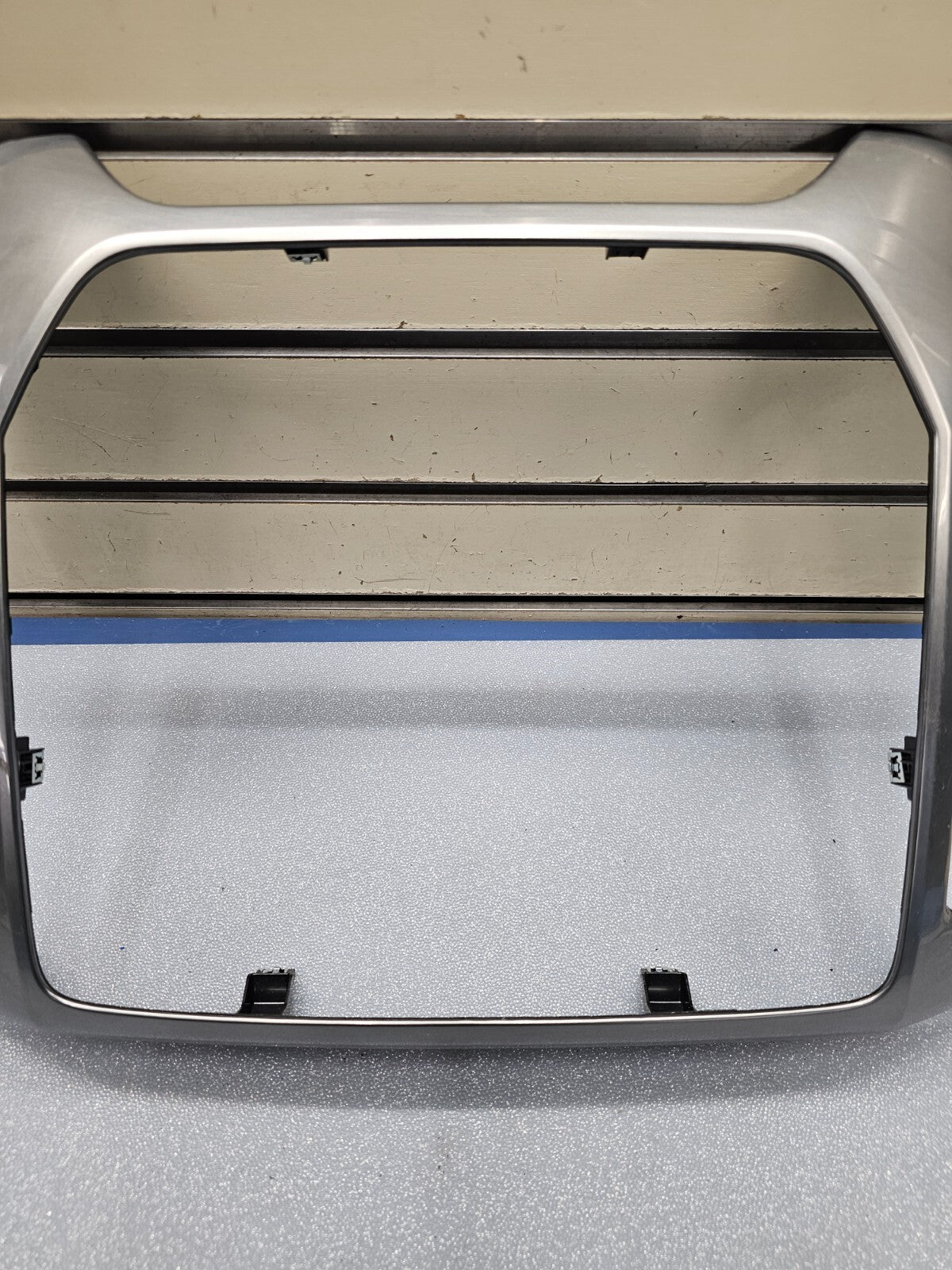 14-20 Silverado Sierra Dash Center Radio Stereo Climate Bezel Trim Panel Silver