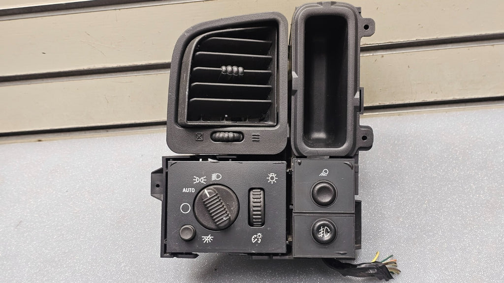 🔥99-06 Chevy Silverado Sierra Headlight Switch left Driver Air Vent Black HS19